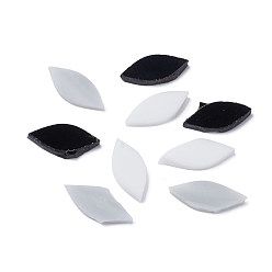 (52) Непрозрачная лаванда Лепестковая мозаичная плитка, кусочки мозаики из стеклянных листьев, для поделок своими руками украшения дома искусства, разноцветные, 24.5~26x11~11.5x2.5~3 мм, около 40~41 шт / упаковка