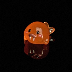 Walrus Светящаяся смола морские животные дисплей украшения, светится в темноте, микро пейзаж украшение аквариума, морж, 24.5x19x13 мм