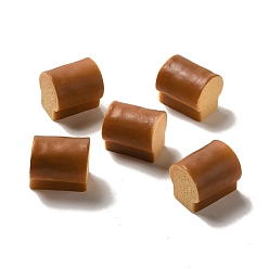 Сиена Кабошоны из непрозрачной смолы, имитация еды, декодирование, хлеб, цвет охры, 18x15.5x16.5 мм