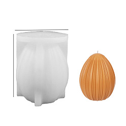 Белый Силиконовые формы для яиц дракона, формы для свечей, формы для литья гипсовой смолы, белые, 83x107 мм