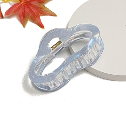 Светло-Голубой Заколки для волос с когтями из ацетата целлюлозы (смола), облако, Небесно-голубой, 75x41 мм