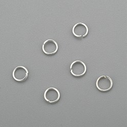 Серебро 304 из нержавеющей стали открыты кольца прыжок, круглые, серебряные, 24 датчик, 3.5x0.5 мм, внутренний диаметр: 2.5 мм