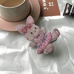 Кролик Акриловые коготь заколки, аксессуары для волос для женщин и девочек, кролик, 75x90 мм