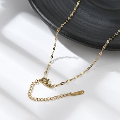 Настоящее золото 18K Ионное покрытие (ip) 304 ожерелье из нержавеющей стали с цепочкой для мужчин и женщин, реальный 18 k позолоченный, 15.51 дюйм (39.4 см)