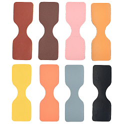 (52) Непрозрачная лаванда 8 сумки 8 цвета коровьей кожи застежки-подвески для сумок ремешок для сумки соединительная ткань, для изготовления лямок для сумок, разноцветные, 117x17~40 мм, 2 шт / цвет, 8 цветов, 16 шт / пакет, 1 сумка / цвет