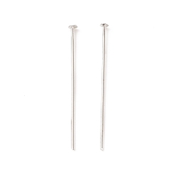 Платина Латунные шпильки с плоской головкой, долговечный, без кадмия и без свинца, платина, 25 мм, Руководитель: 1.7 mm, штифты : 0.6 мм, 22 датчик