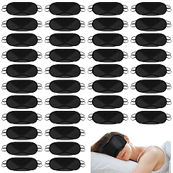 Черный 200шт. одноразовые полиэстерные маски для глаз, овальные, чёрные, 85x182x2 мм