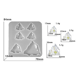 Mountain Подвески своими руками в силиконовой форме, формы для литья смолы, для уф-смолы, изготовление изделий из эпоксидной смолы, белые, гора, 84x78x10 мм