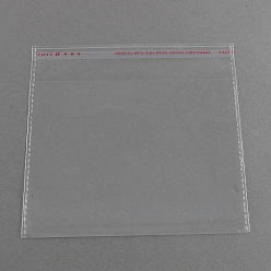 Clear OPP Cellophane Bags, Rectangle, Clear, 20x20cm, Unilateral Thickness: 0.035mm, Inner Measure: 16x20cm