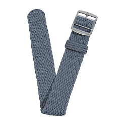Серый Нейлон часы полос, с 201 фурнитурой из нержавеющей стали, серые, 254x20x11 мм