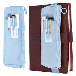 Light Blue 1Pc Polyester Pen Cases, Rectangle, Light Blue, 185x50x25mm