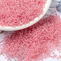 (RR1109) Inside Dyed Rose Pink MIYUKI Round Rocailles Beads, Japanese Seed Beads, (RR1109) Inside Dyed Rose Pink, 15/0, 1.5mm, Hole: 0.7mm, about 5555pcs/bottle, 10g/bottle