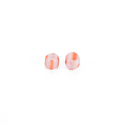 Pink 12/0 Glass Seed Beads, Opaque Colours Seep, Pink, 2mm, hole: 0.8mm