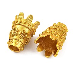 Золотой Латунной шариковой конуса, без свинца и без кадмия, конус, золотые, 20x14 мм, отверстие : 6 мм