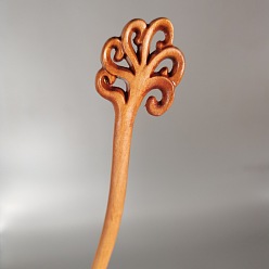 Другие Деревянные палочки для волос, винтажные декоративные аксессуары для волос, другой узор, 180 мм