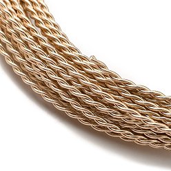Бежевый Алюминиевая проволока, витых круглых, бежевые, 1.6 мм, около 16.40 футов (5 м) / рулон