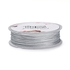 Silver Polyester Metallic Thread, Silver, 1mm, about 32.8 yards(30m)/roll