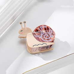 Фиолетовый Заколки для волос в виде когтей из ацетата целлюлозы улитки (смола), аксессуары для волос для девочек и женщин, фиолетовые, 58x44 мм