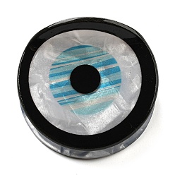 Черный Заколки для волос из ПВХ в форме сглаза, для женщины девушка, чёрные, 43x46x36 мм