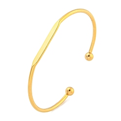 Настоящее золото 18K Ионное покрытие (ip) 304 браслеты-манжеты из нержавеющей стали, крутящие браслеты для женщин и мужчин, реальный 18 k позолоченный, внутренний диаметр: 2x2-1/2 дюйм (5x6.4 см)