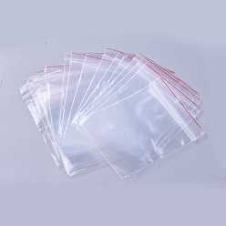 Clear Zip Lock Bags, Resealable Bags, Top Seal, Self Seal Bag Bags, Clear, 6x4cm, Unilateral Thickness: 2.3 Mil(0.06mm)