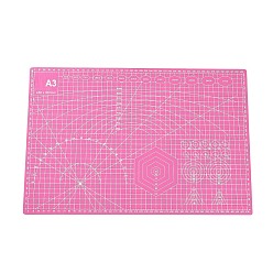 Бледно-фиолетовый Красный A3 пластиковый коврик для резки, разделочная доска, для ремесленного искусства, прямоугольные, бледно-фиолетовый красный, 30x45 см