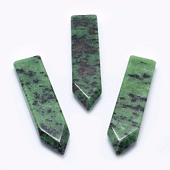 Ruby in Zoisite Natural Ruby in Zoisite Cabochons, Sword, 51.5~54x12.5~14x5~6mm