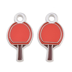 Платина Подвески из эмали и сплава, без кадмия и без свинца, спортивные темы, платина, 25.5x13.5x1 мм, отверстие : 2.5 мм