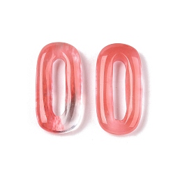 Вишневый Кварц Овальные подвески из кварцевого стекла с вишней, подвески овальные, 30x15~16x5~6 мм, отверстие : 17.5~19.5x3.5~4.5 мм