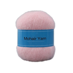 Pink Пряжа для вязания, пряжа мохер, для пледов подушки поделки из пряжи крючком, розовые, 1 мм, около 50г/моток
