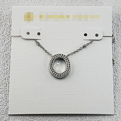 Letter O Латунные инициальные подвески-ожерелья для женщин, платина, Письмо O, 15.75 дюйм (40 см)