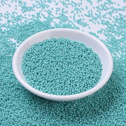(RR485) Opaque Sea Opal AB MIYUKI Round Rocailles Beads, Japanese Seed Beads, 11/0, (RR485) Opaque Sea Opal AB, 11/0, 2x1.3mm, Hole: 0.8mm, about 5500pcs/50g