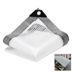 White Square Polyethylene & Iron Rain Cover for Succulents, White, 2000x2000x1mm