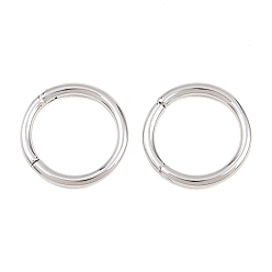 Платина Латунная застежка Twister, стойки покрытие, долговечный, без кадмия и без свинца, кольцо, платина, 18x2 мм