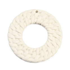 Бежевый Акриловые подвески в стиле бохо, круглые, бежевые, 42.5x4 мм, отверстие : 2 мм