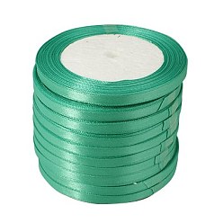 Темно-бирюзовый Односторонняя атласная лента, Полиэфирная лента, рак молочной железы розовых осведомленности ленты материалы для изготовления, Валентина день подарков, ящики пакеты, темные бирюзовый, 1/2 дюйм (12 мм), около 25 ярдов / рулон (22.86 м / рулон), 250yards / группа (228.6 м / группа), 10 рулоны / группа