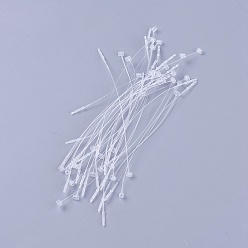 Clear Plastic Cable Ties, Tie Wraps, Zip Ties, Clear, 125x4mm, Wire Size: 0.5mm, about 1000pcs/bag