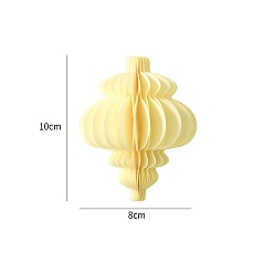 Цветок Рождественские бумажные сотовые шары, подвесные украшения, для подвесных украшений на елку, цветок, 100x80 мм