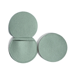 Средний Аквамарин Бархатный мешочек для хранения ювелирных изделий, круглая сумка-конверт, средний аквамарин, 7x7 см