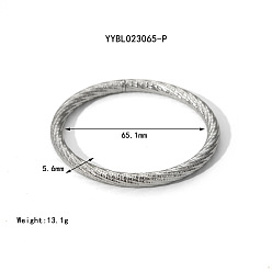 Нержавеющая Сталь Цвет Браслеты из нержавеющей стали для женщин, цвет нержавеющей стали, внутренний диаметр: 2-1/2 дюйм (6.51 см)