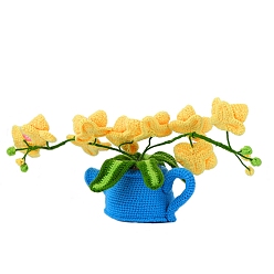 Желтый Наборы для вязания крючком, включая полиэфирную пряжу, желтые, размер упаковки: 23.5x18.5x8.5см