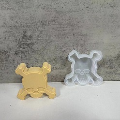 Skull Силиконовые формы для свечей на тему хэллоуина, изготовление свечей из эпоксидной смолы, череп, 107x105x24 мм