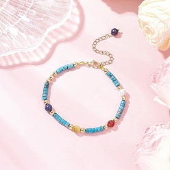 Магнезит Браслеты из натурального магнезита для женщин, Плоский круглый / диск, 7-3/4 дюйм (19.8 см)