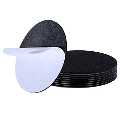 Черный 8шт. самоклеящиеся войлочные подушечки, круглые, чёрные, 150x3.5 мм