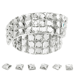 Кристалл Самоклеящаяся лента для мозаики со стразами, кристалл, площади: 10x10 mm, 30x3.6 мм, 0.9 м / рулон