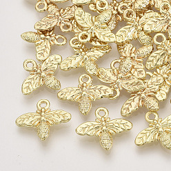 Light Gold Подвески из сплава , пчела, золотой свет, 13x15.5x2.5 мм, отверстие : 1.5 мм