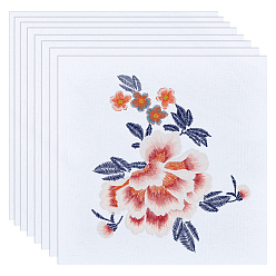 Снежный Ткань для вышивки перфоратором, квадратный, снег, 250x250 мм