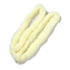Светло-желтый Плюшевые палочки из полиэстера, стебли синели, средство для чистки трубок для изготовления кукол, светло-желтый, 1000x25 мм