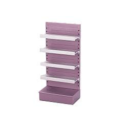 Серо-розавый Миниатюрные украшения на пластиковой полке, аксессуары для домашнего кукольного домика с микро-ландшафтом, притворяясь опорными украшениями, увядшая роза, 80x50x168 мм