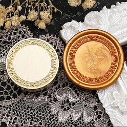 Круглые Цветочная рамка, латунные головки штампов, для сургучной печати, изготовление свадебных приглашений, золотые, круглые, 25x14 мм, внутренний диаметр: 7.5 мм